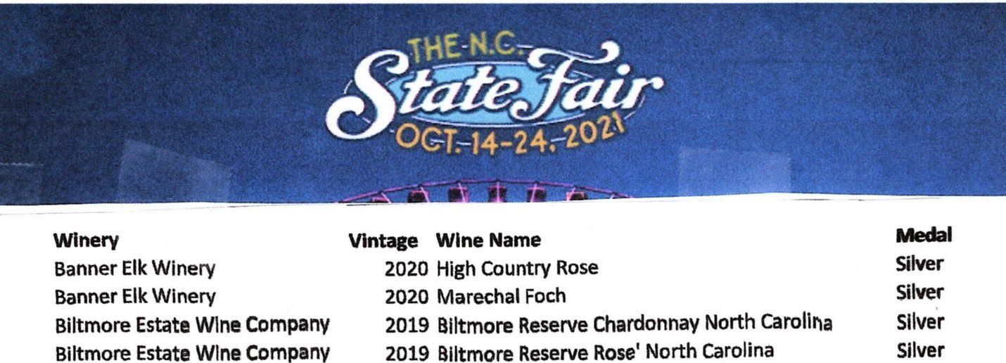 banner elk winery 2021 state fair rankings